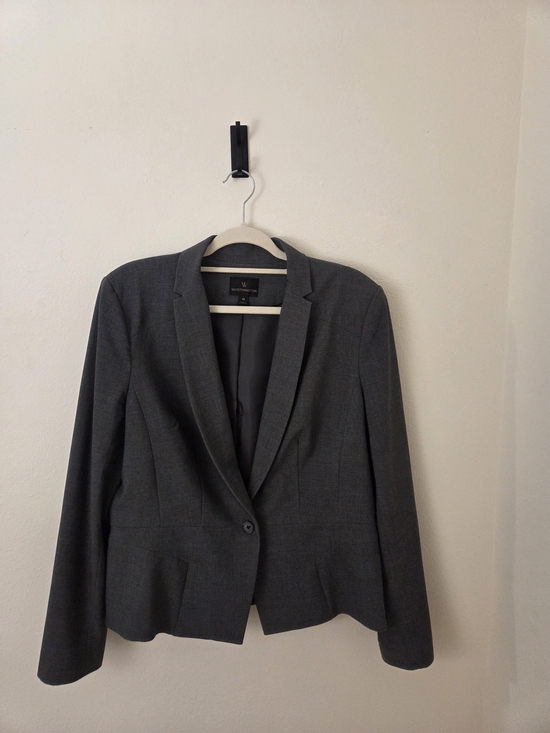 Worthington Jackets & Blazers - Worthington Dark Gray Single-Button Women's Blazer